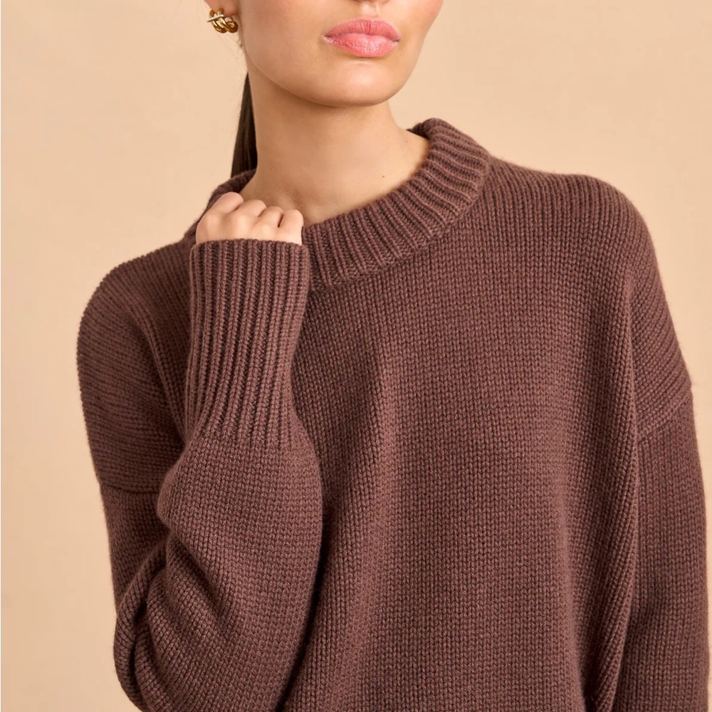 La Ligne Marin Sweater Chocolate Brown XS - Picture 2 of 4